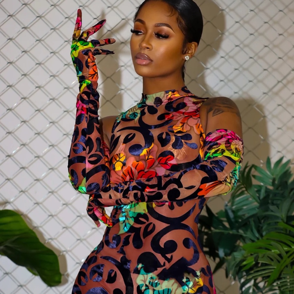 “Caribbean Nights” Mesh Jumpsuit